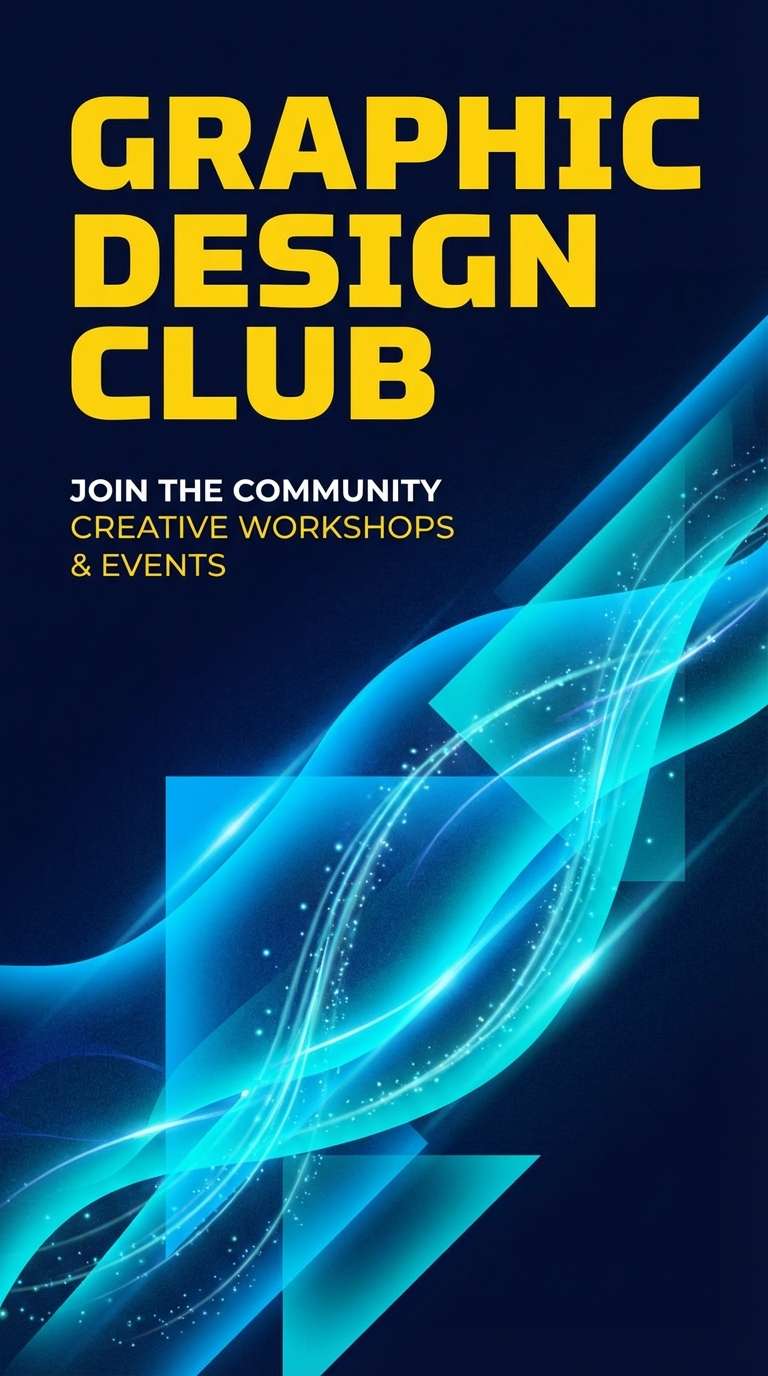 neon club flyer cover