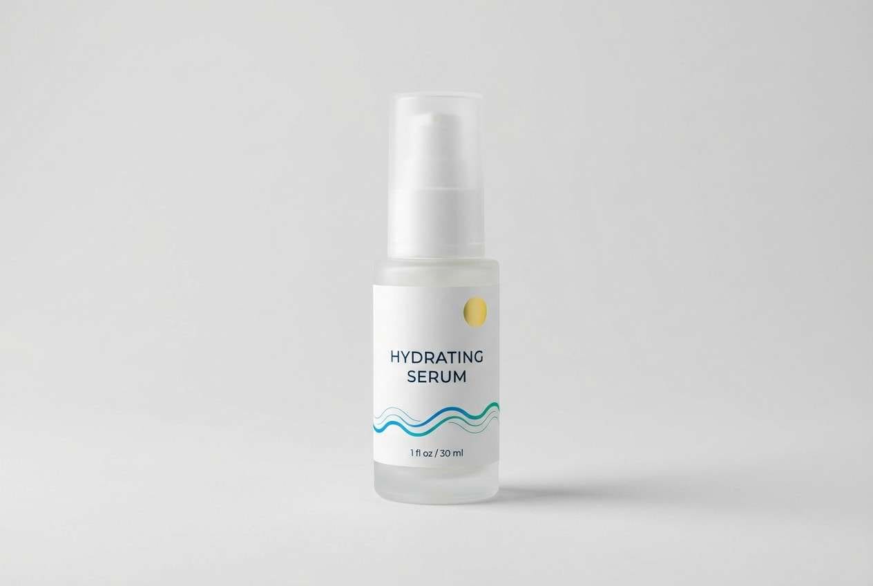 skincare bottle studio ad