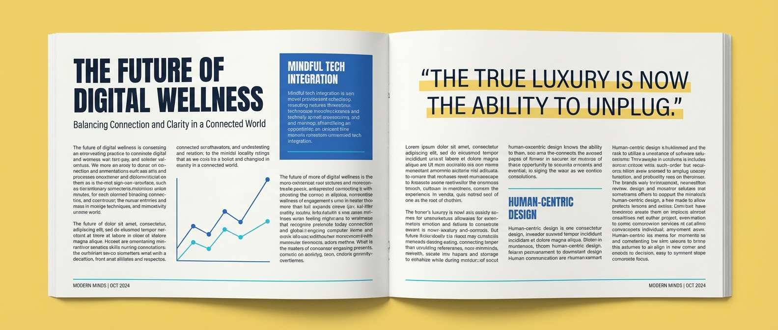 magazine feature layout