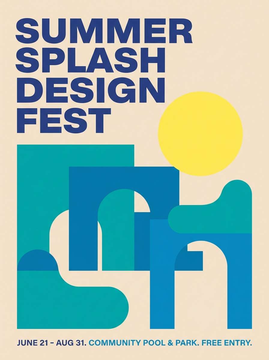 summer event poster design