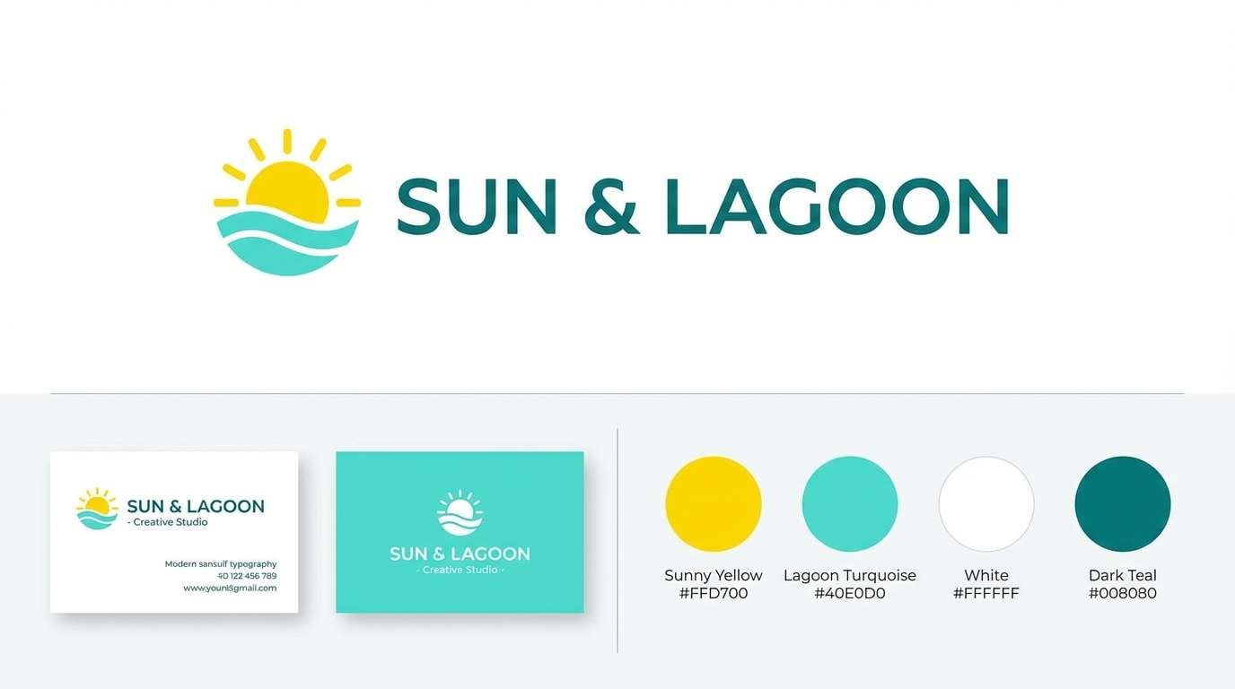 lagoon brand identity board