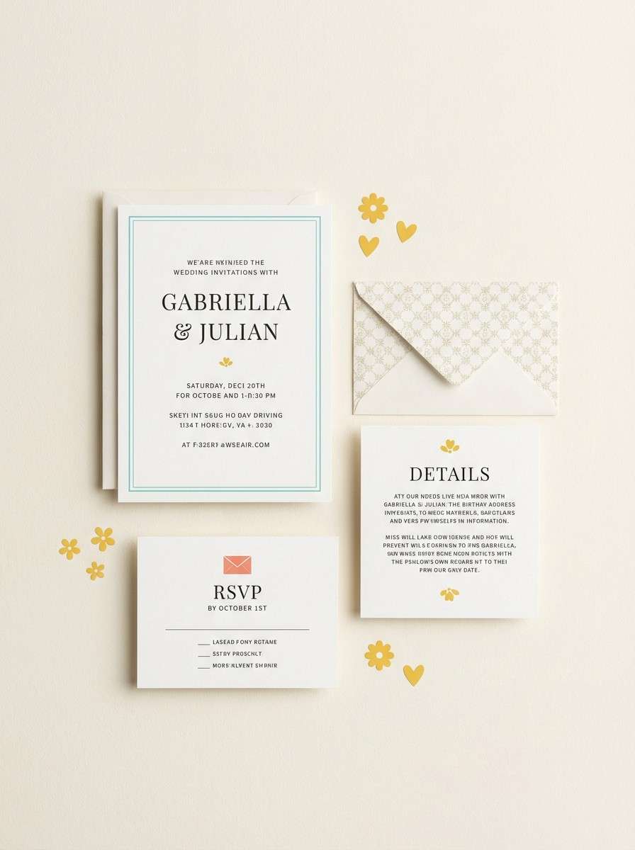 coastal wedding invitation