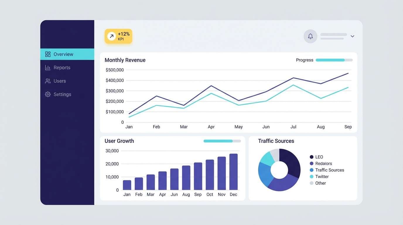saas analytics dashboard ui