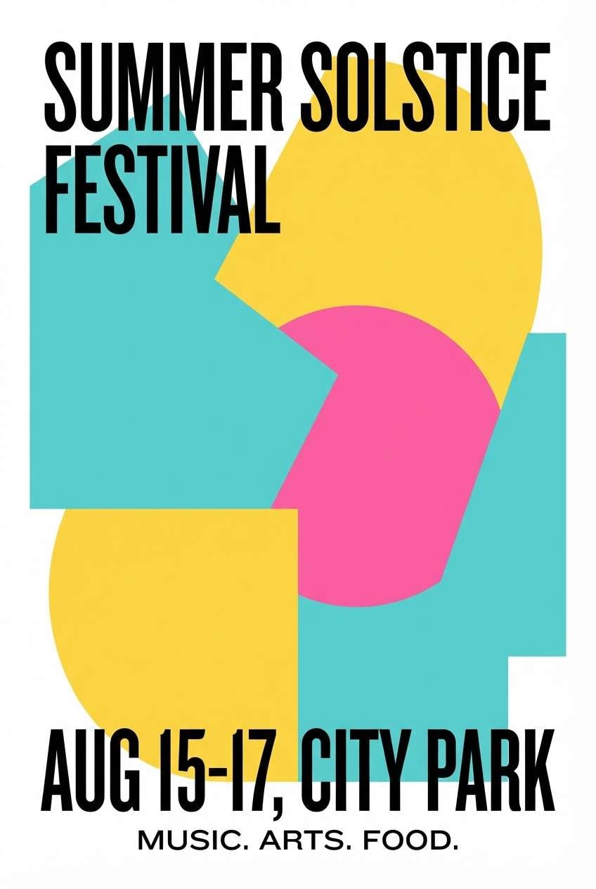 summer festival poster