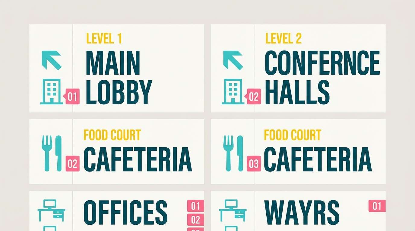 market wayfinding poster