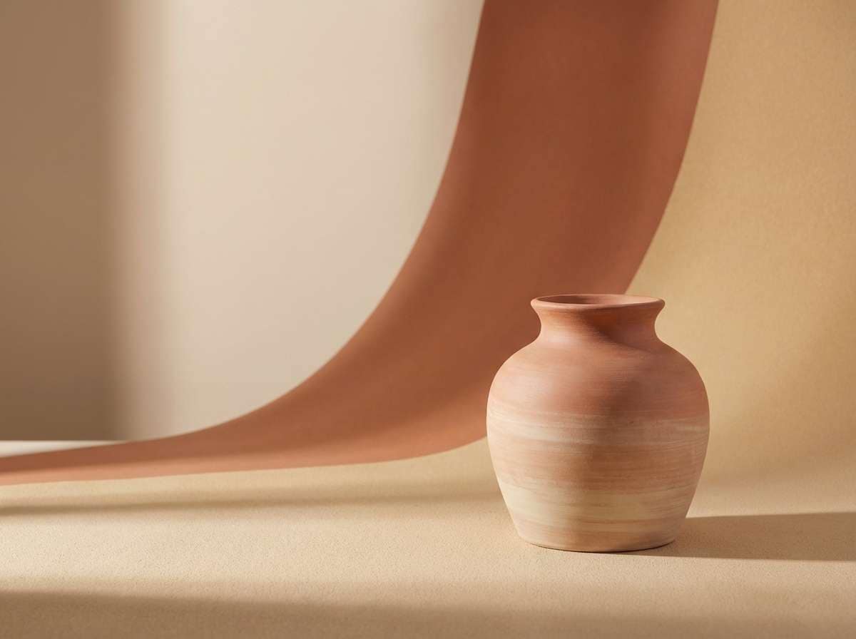 ceramic ad in clay tones