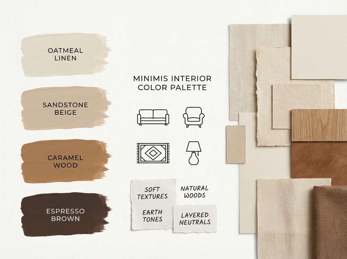 cafe mood board warm browns