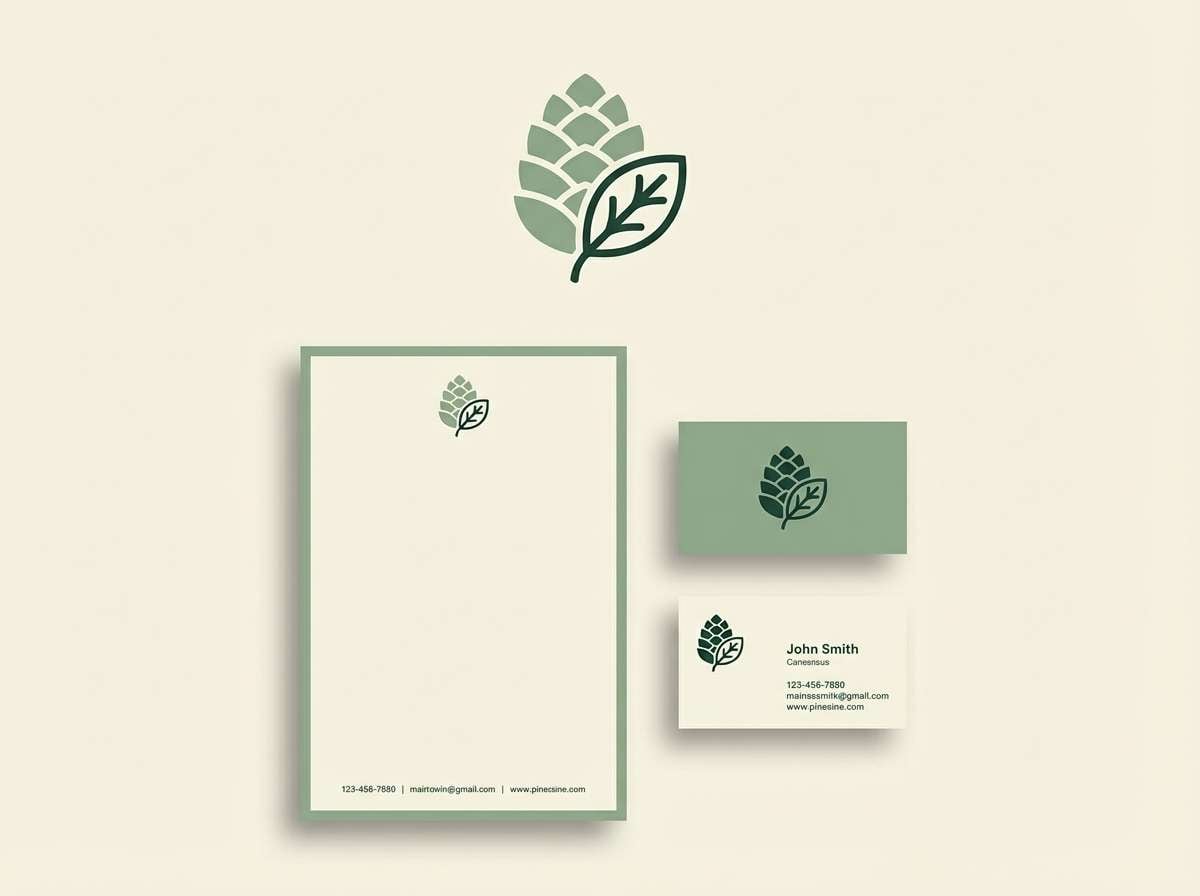 spa branding in sage tones