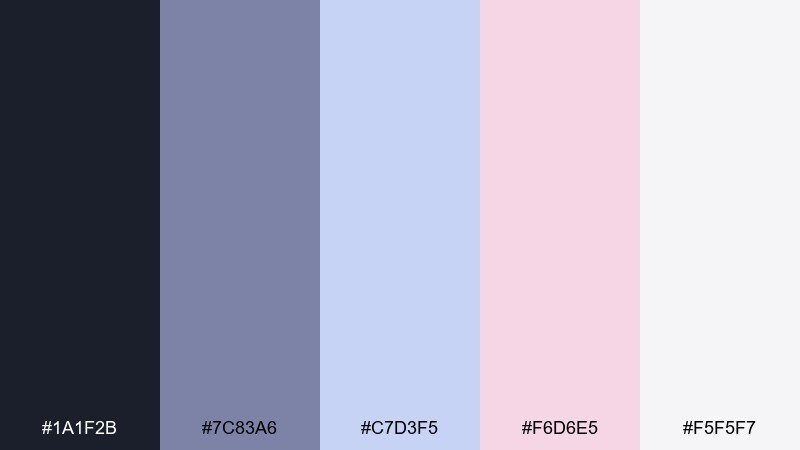 zero gravity pastel astronaut color palette with hex codes