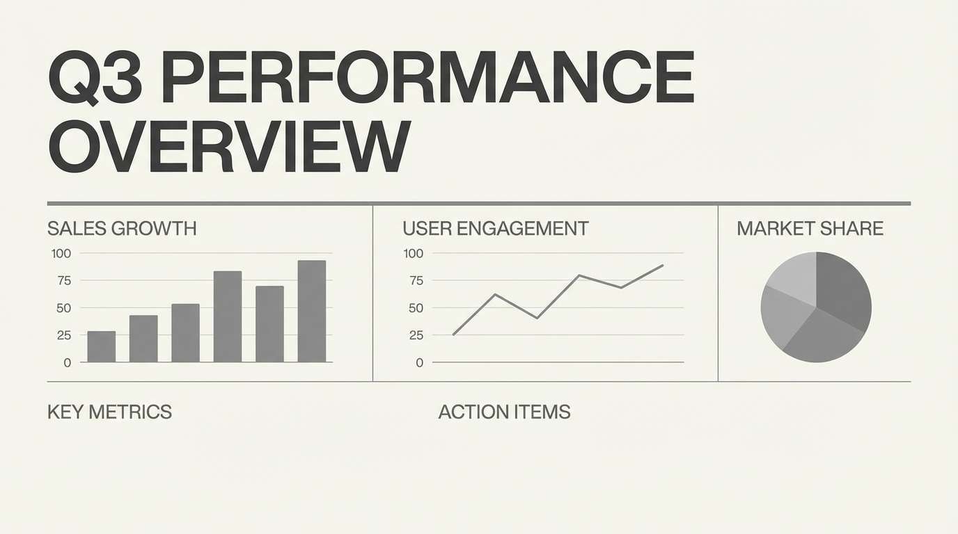 minimal slide deck template