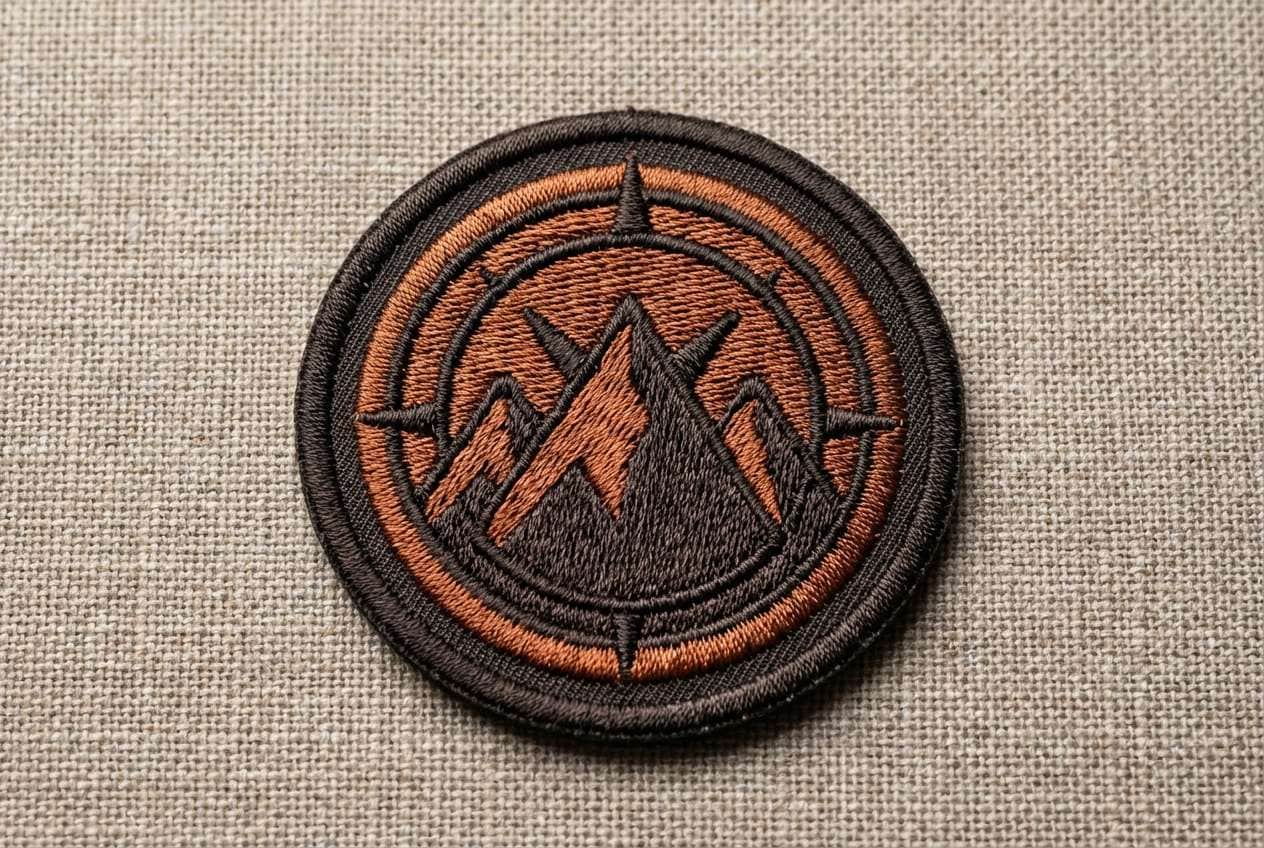 embroidered patch mockup