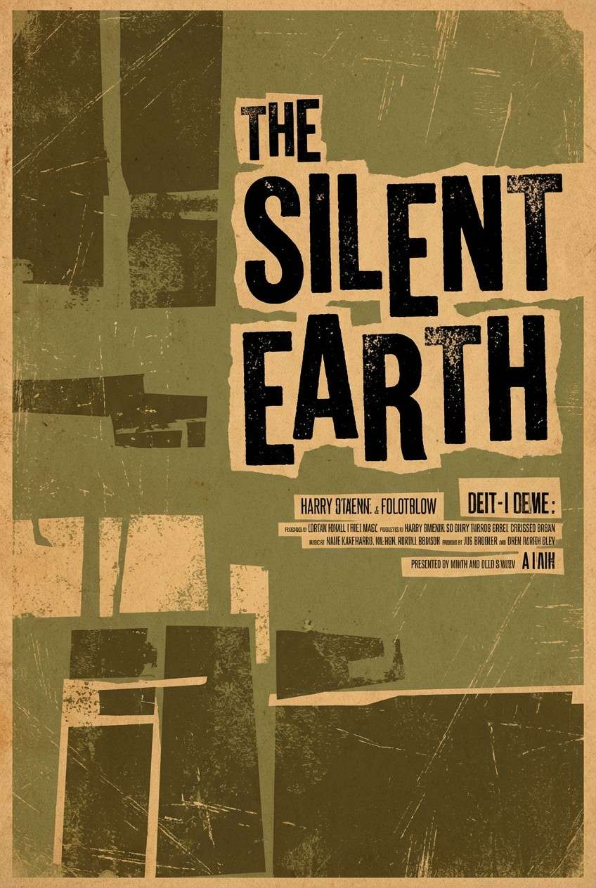 distressed horror poster layout