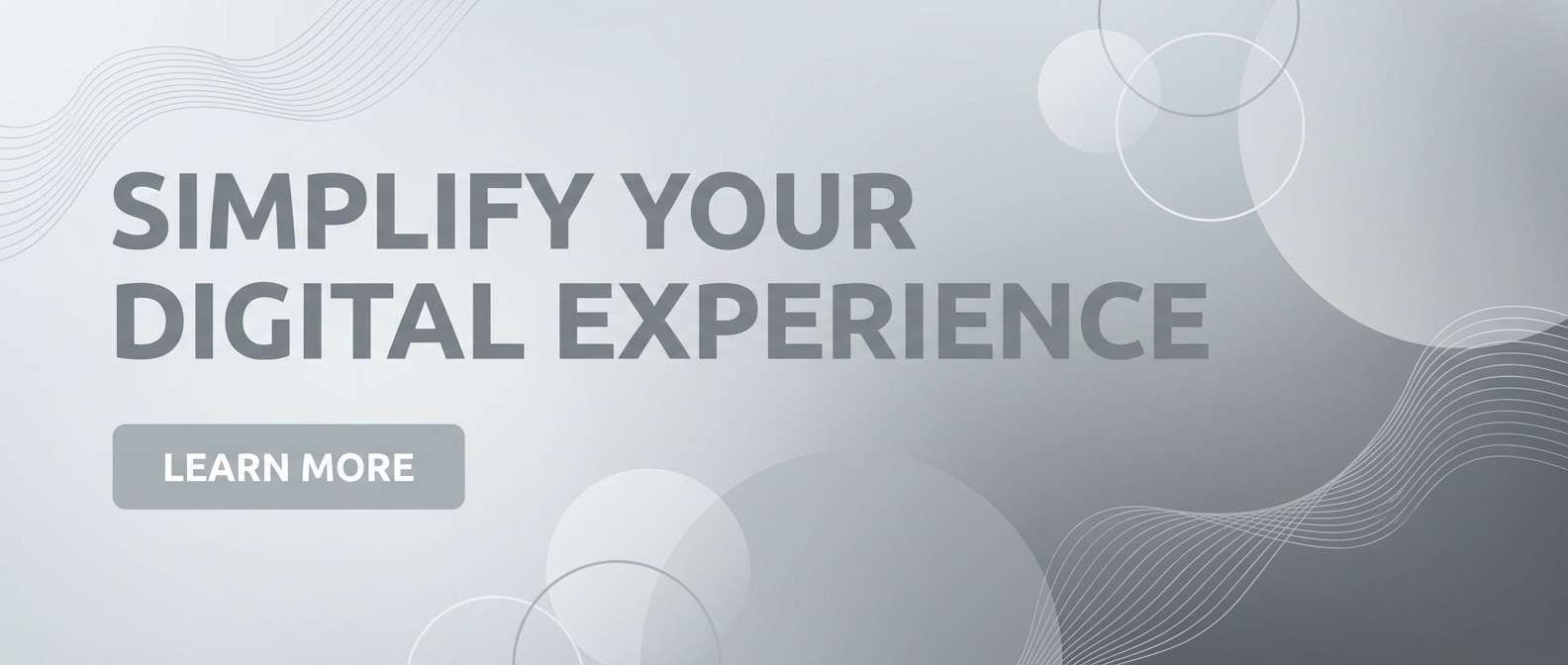 minimal website hero banner