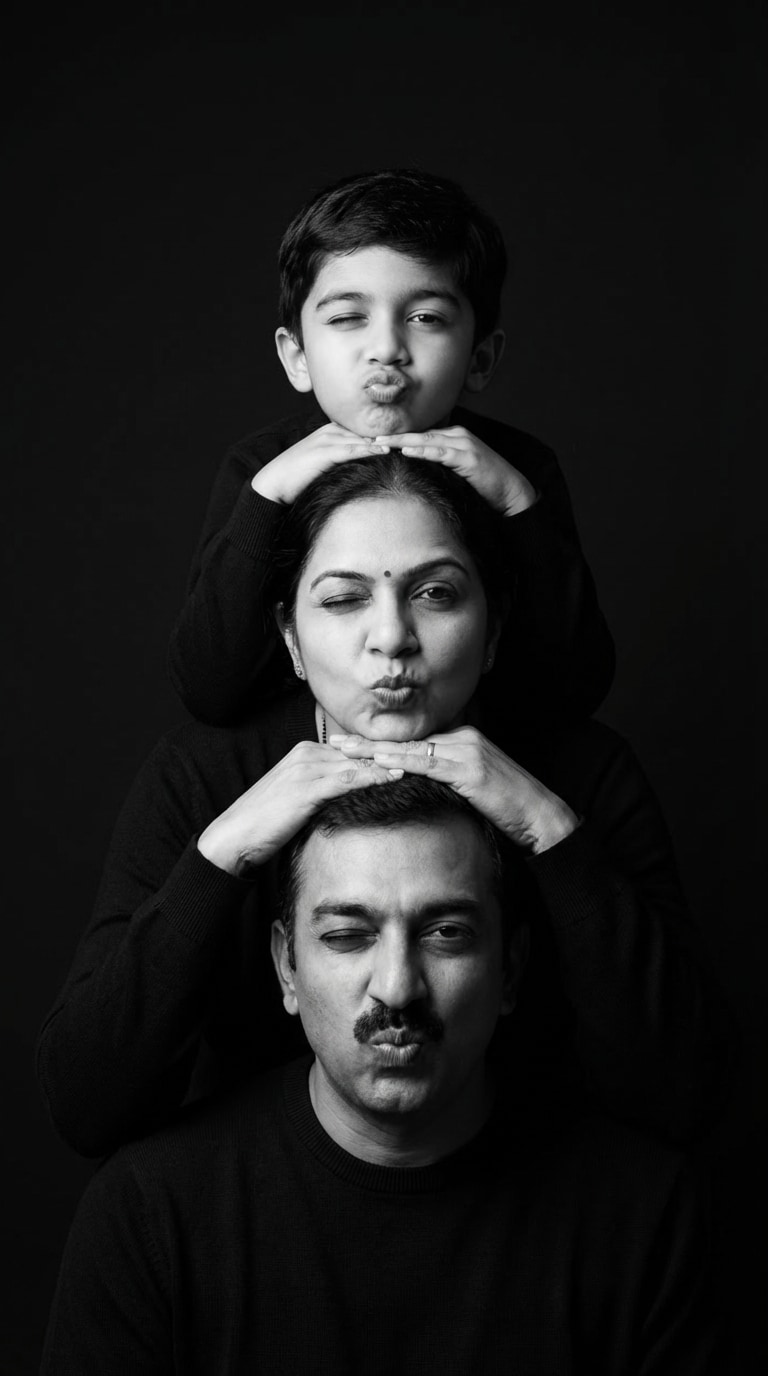 cute family photo prompt