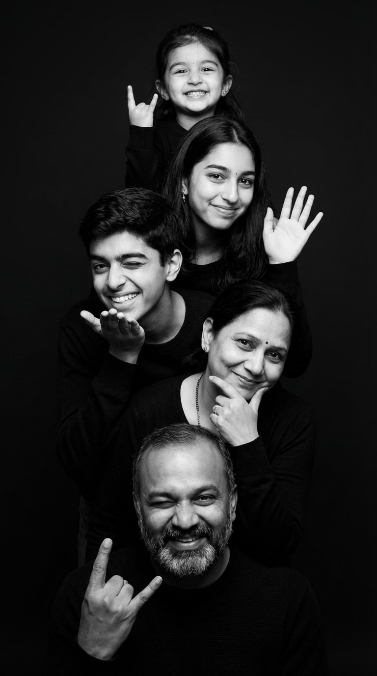 family picture poses prompt