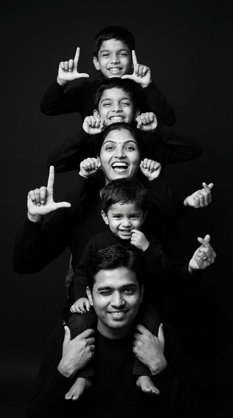 playful family photo prompt