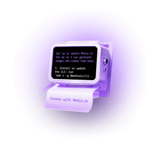 Media.io CLI Terminal