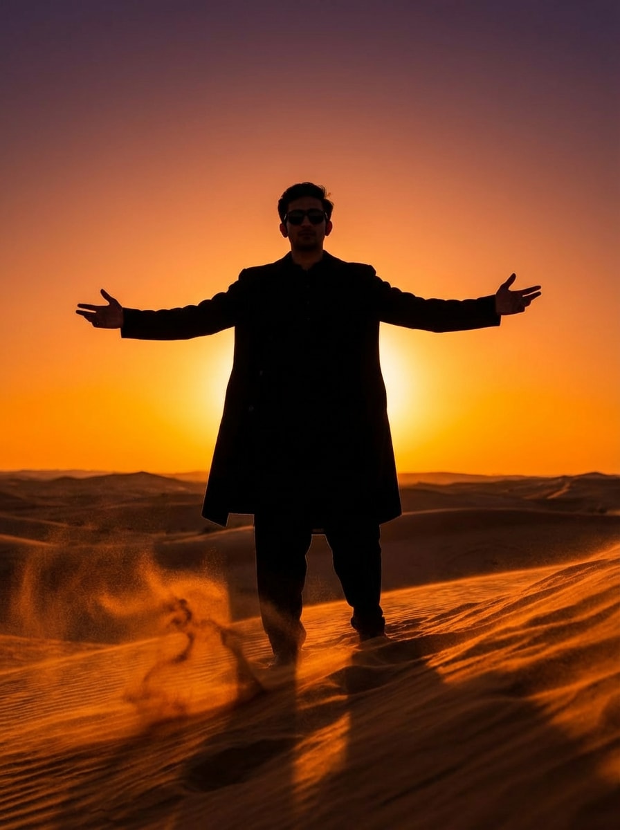 Low-angle Rehman Dakait – AI prompt sample