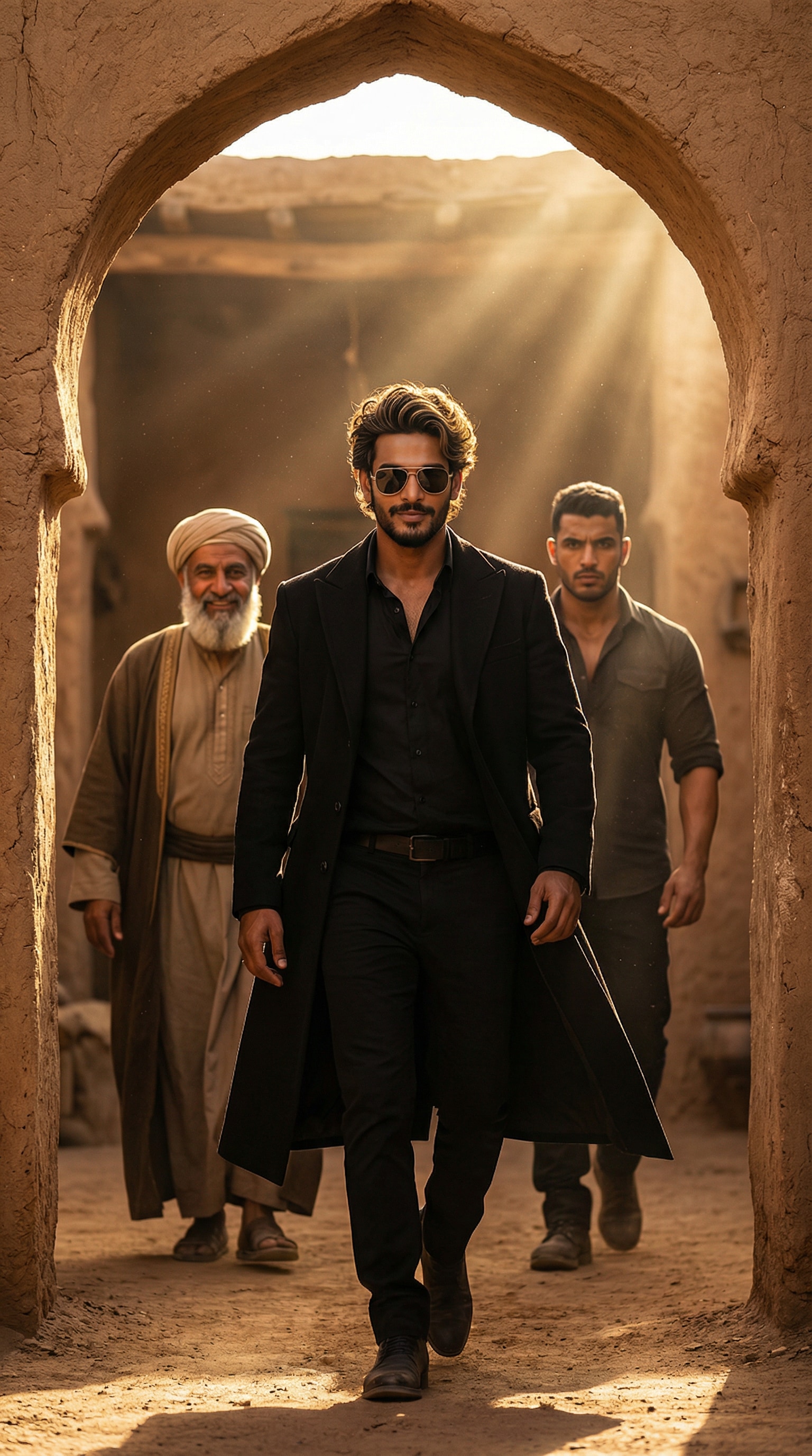 Dhurandhar black coat pose – AI prompt sample