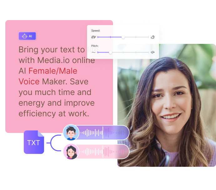 FREE AI Female Voice Generator Online - Media.io