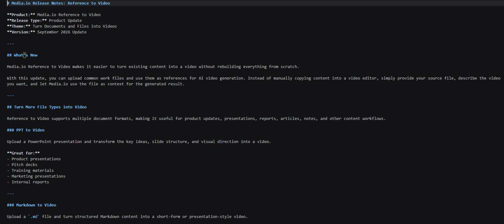 Source presentation preview