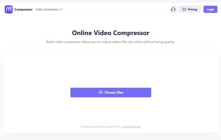 Online video store size reducer