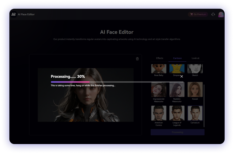 media.io ai avatar generator online