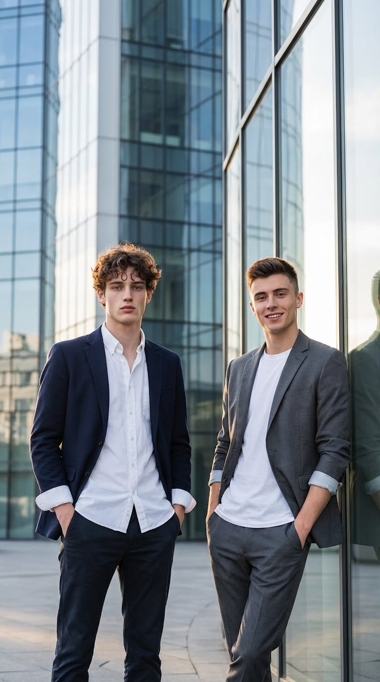 2 friends prompt for gemini boy