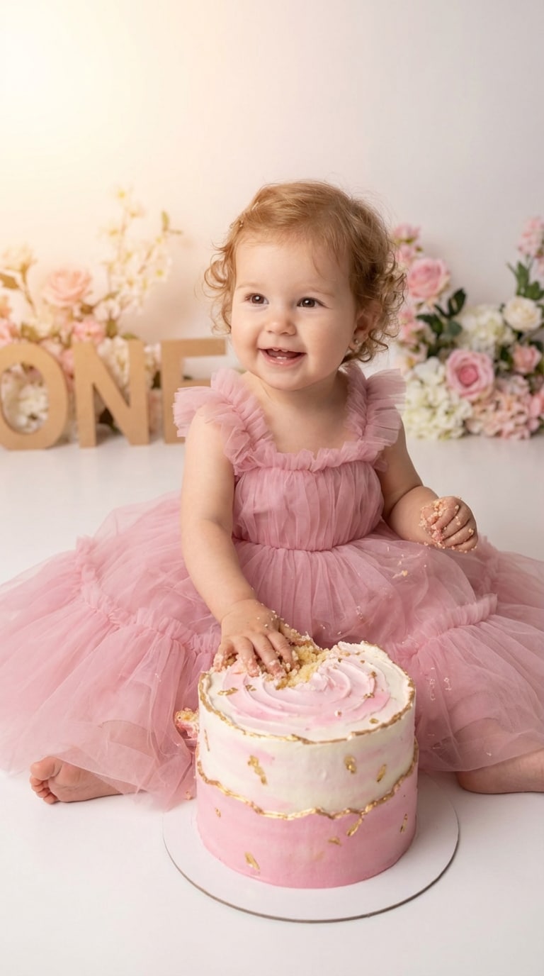 ai baby birthday photo prompt
