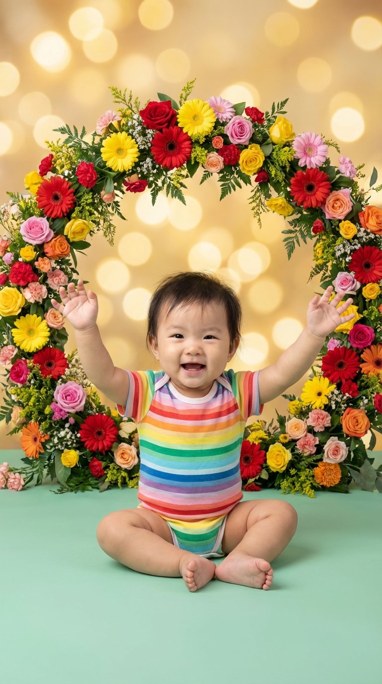 ai baby birthday photo prompt