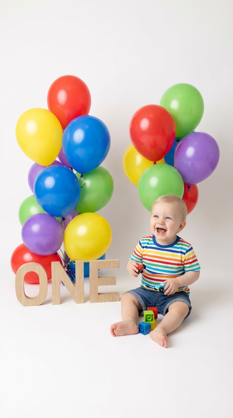 ai baby birthday photo prompt
