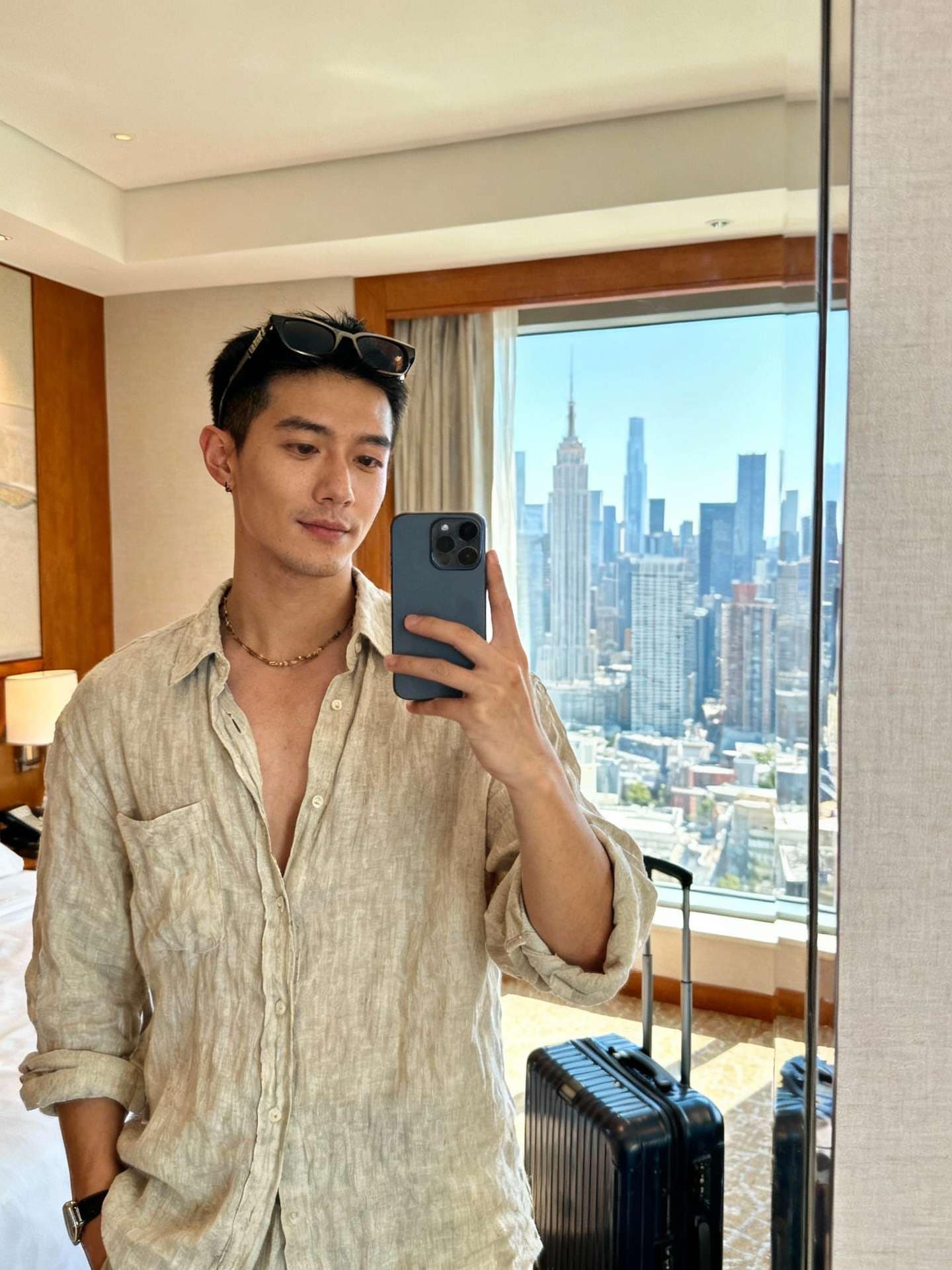 Gemini AI Travel Mirror Selfie