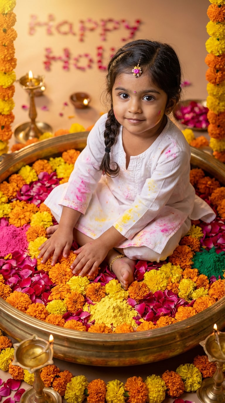 gemini holi baby photo prompt