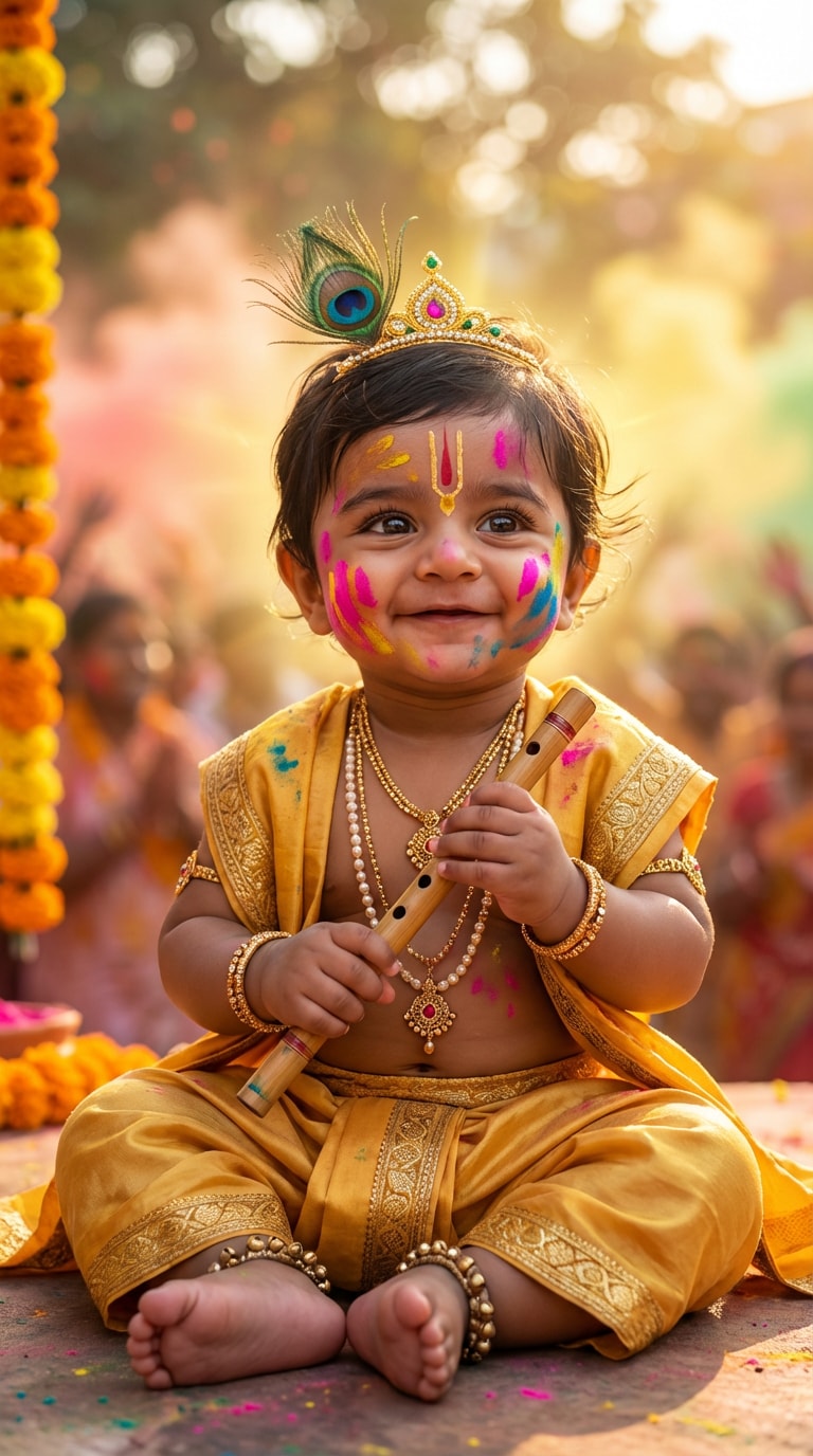 gemini holi baby photo prompt