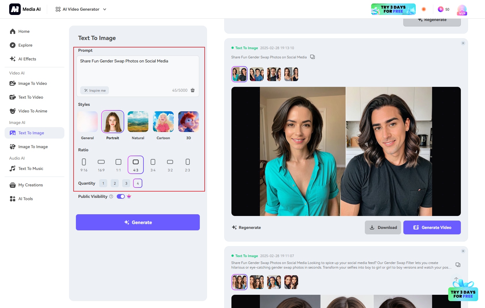 Step 2: realistic ai images put in text