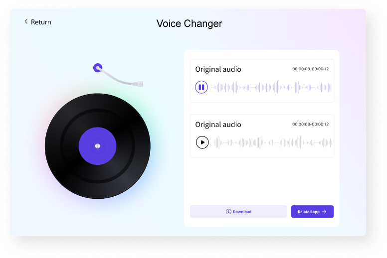 audio recording change voice online