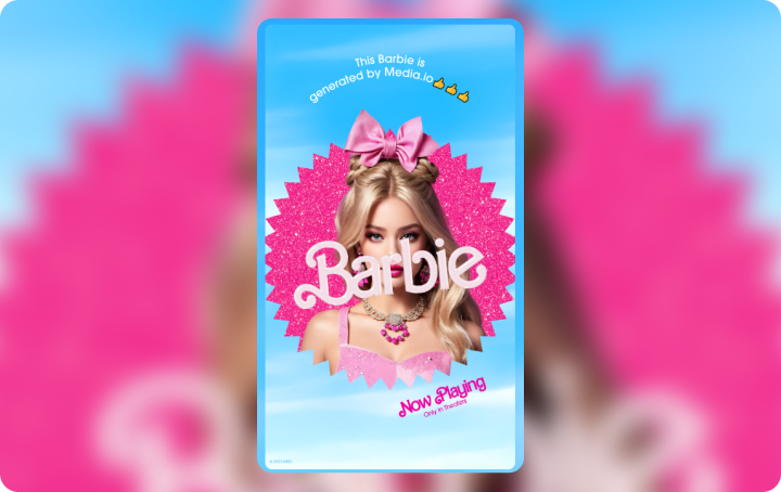 télécharge & partage ton affiche de mème barbie