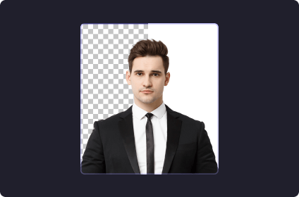 passport size photo with blazer