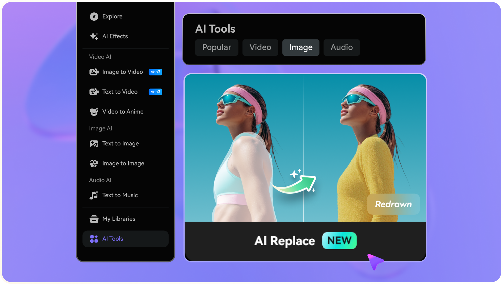 visit media.io's ai glasses generator