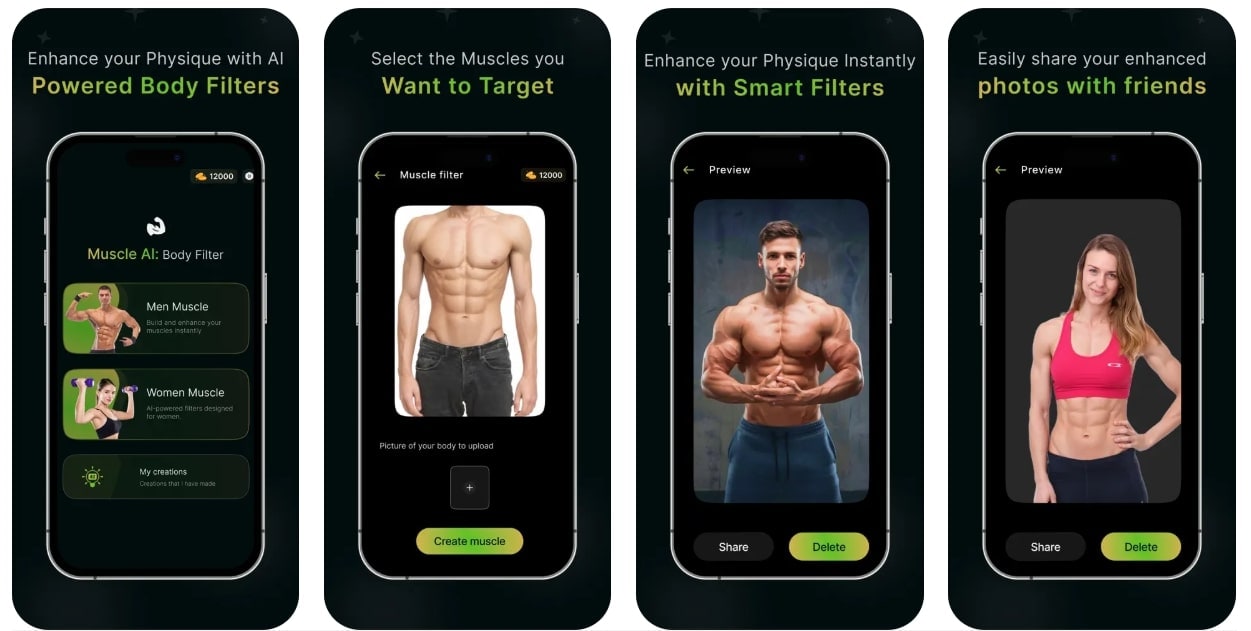 ai muscle filter app giga ai