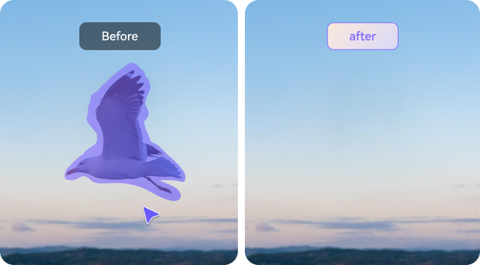 background remover before vs after