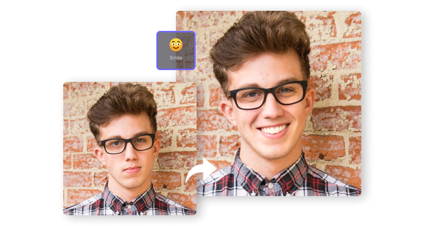 change facial expression online
