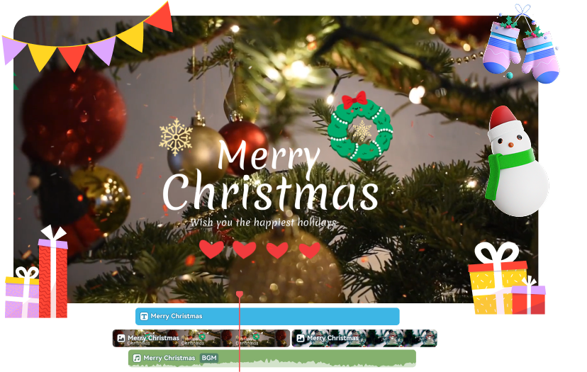 christmas video maker banner