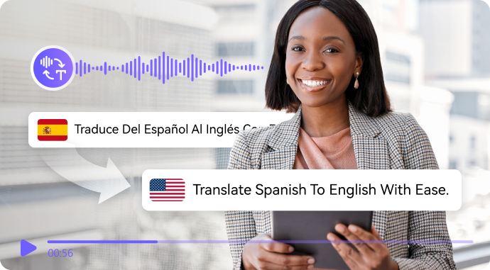 translate audio with one click