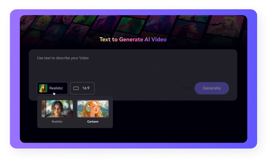 convert text to video with AI