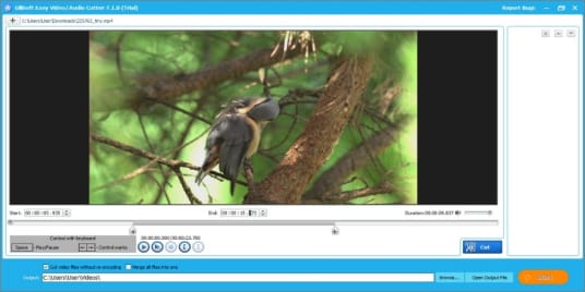 trimmed video on gilisoft online mp4 cutter