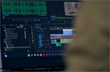 video editing software on computer