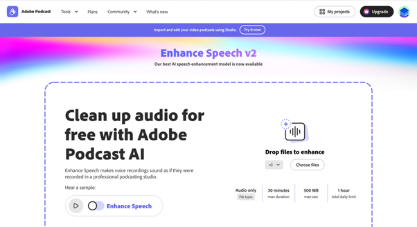 adobe ai audio enhancer