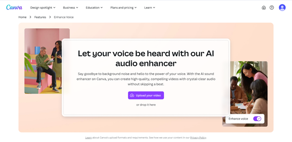 canva ai audio enhancer