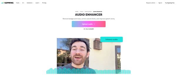 kapwing ai audio enhancer